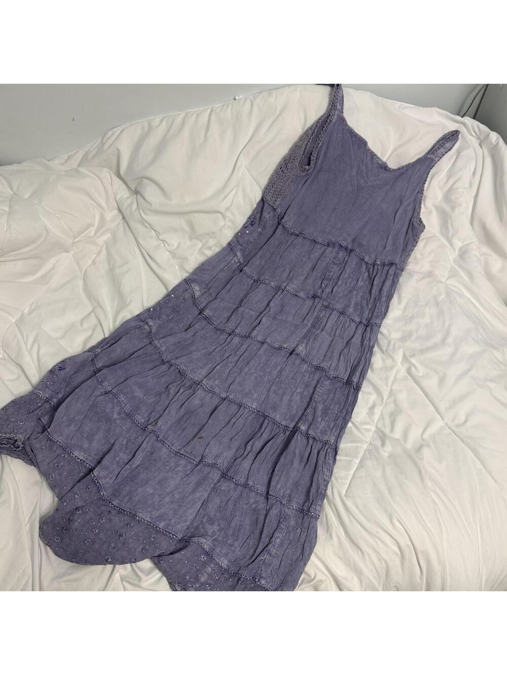 y2k 2000s magic purple lace beaded maxi dress
